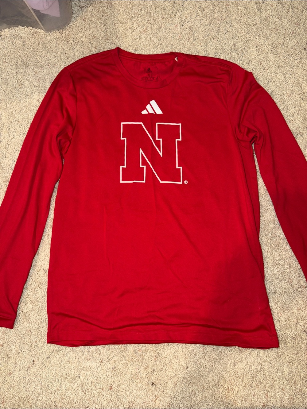 Unisex adidas Red Nebraska N Long Sleeve Shirt